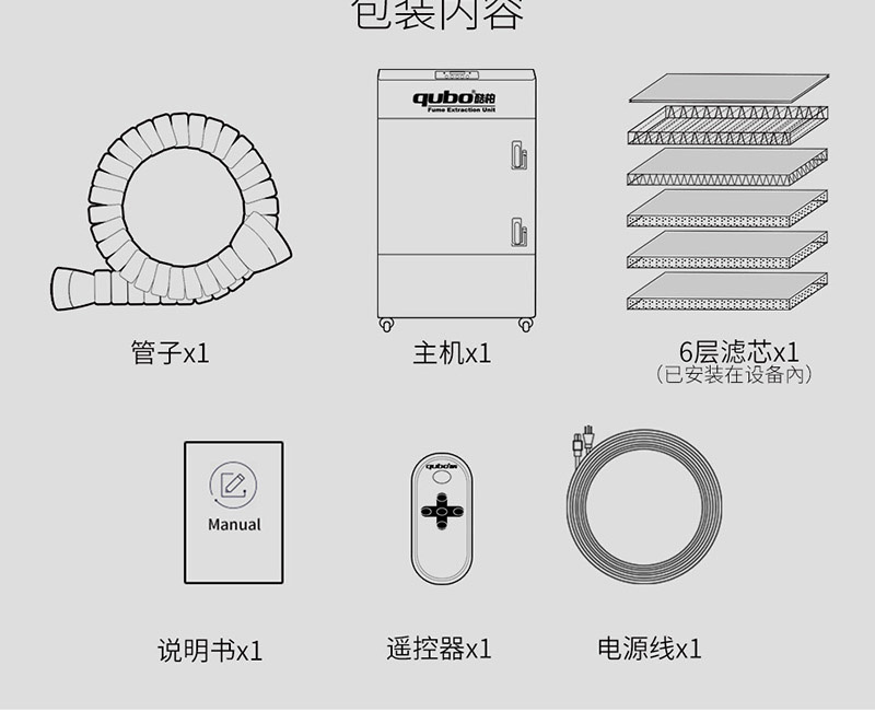 焊接排煙系統(tǒng)DX6000Ⅱ配件